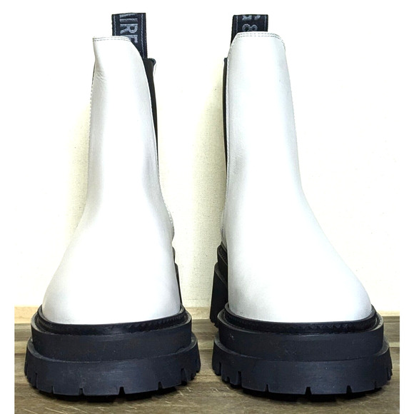 Zadig & Voltaire Boots Womens 10 EU 41 White Ride Chelsea Leather NEW SWCT00804 - Picture 4 of 12